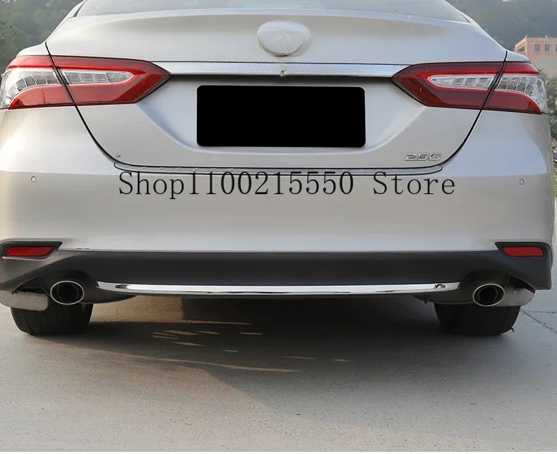 For Toyota Camry XV70 70 LE XLE 2018-2020 2021 2022 2023 Car Rear Bottom Bumper Trim Cover Tailgate Molding Strip Accessories