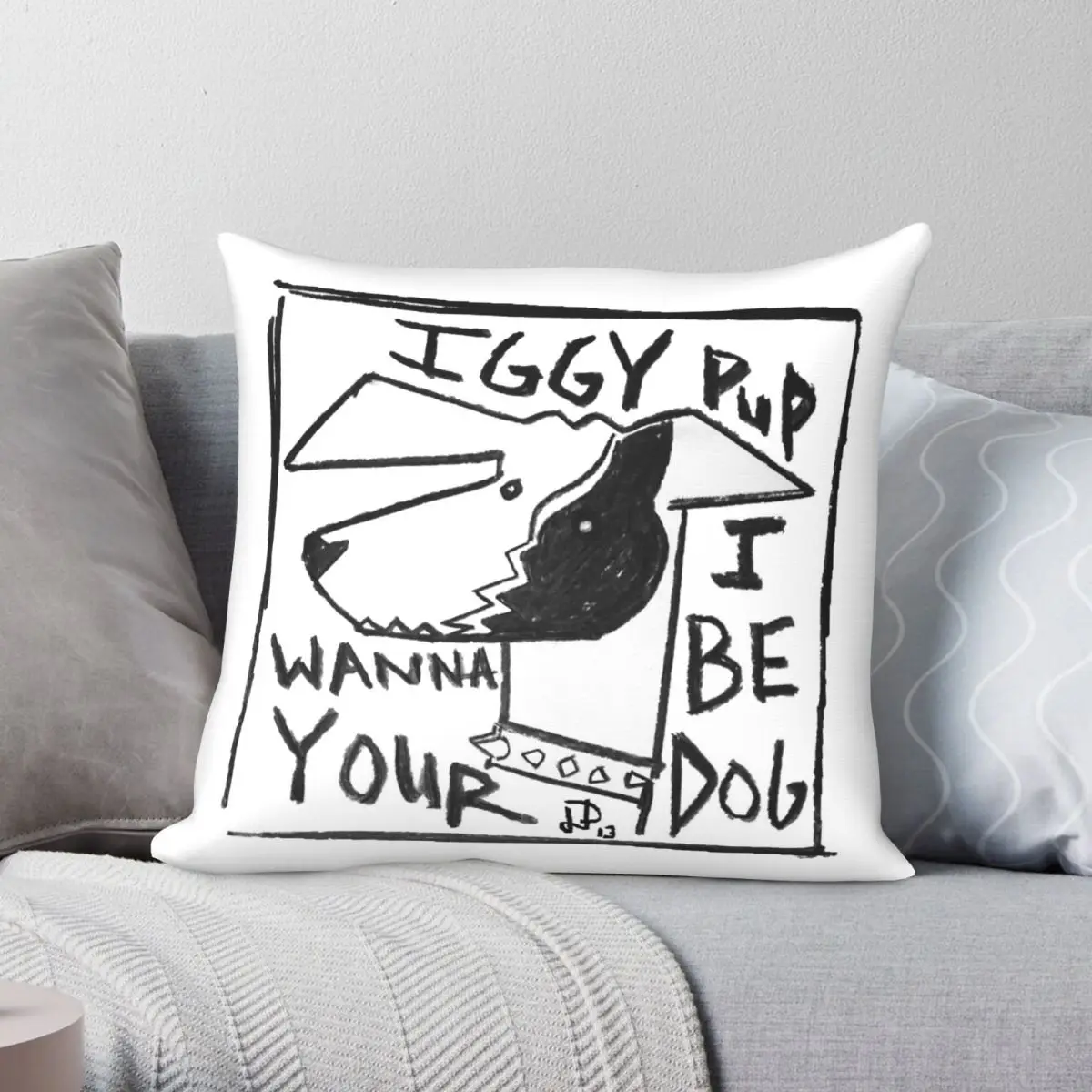 Iggy Pop I Wanna Be Your Dog Pillowcase Polyester Linen Velvet Printed Zip Decor Pillow Case Sofa Cushion Cover Wholesale 18