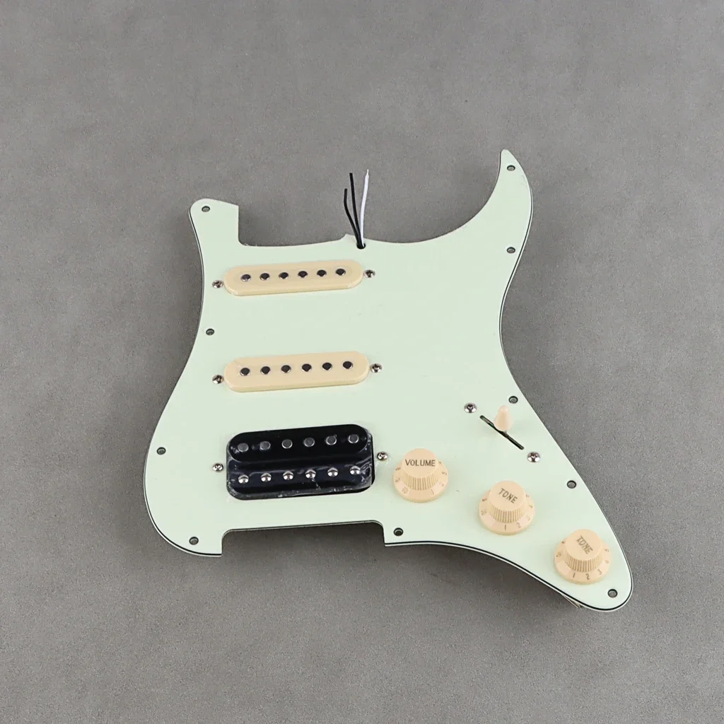 

Mint Green Single SSH Loaded Prewired Guitar Pickguard Humbucker Pickups Set for Electric Guitar