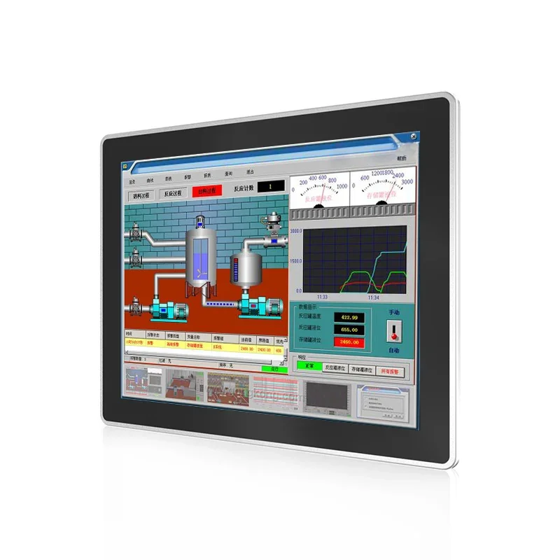 産業用ファンレスタッチスクリーンコンピューター,タッチスクリーン付き,ip65,パネル,Android,壁掛け,オープンフレーム,容量性