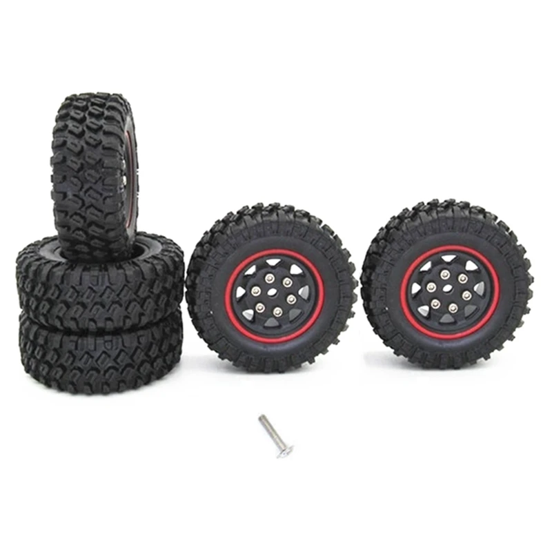 5CM Rubber Tires Wheel Upgrade Accessories For XIAOMI XMYKC01CM JIMNY 1/16 RC Crawler Car Parts