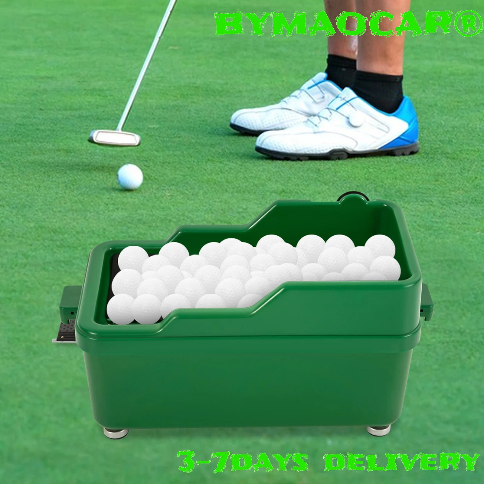 

Semi-Automatic Golf Ball Launcher Dispenser with Foot Pedal, Adjustable Base No Power Needed for Outdoor Practice, Uneven Ground