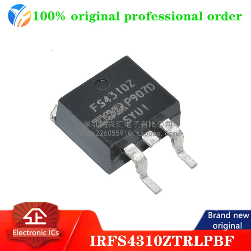 100% original IRFS4310ZTRLPBF Trans MOSFET N-CH Si 100V 127A 3-Pin(2+Tab) D2PAK T/R