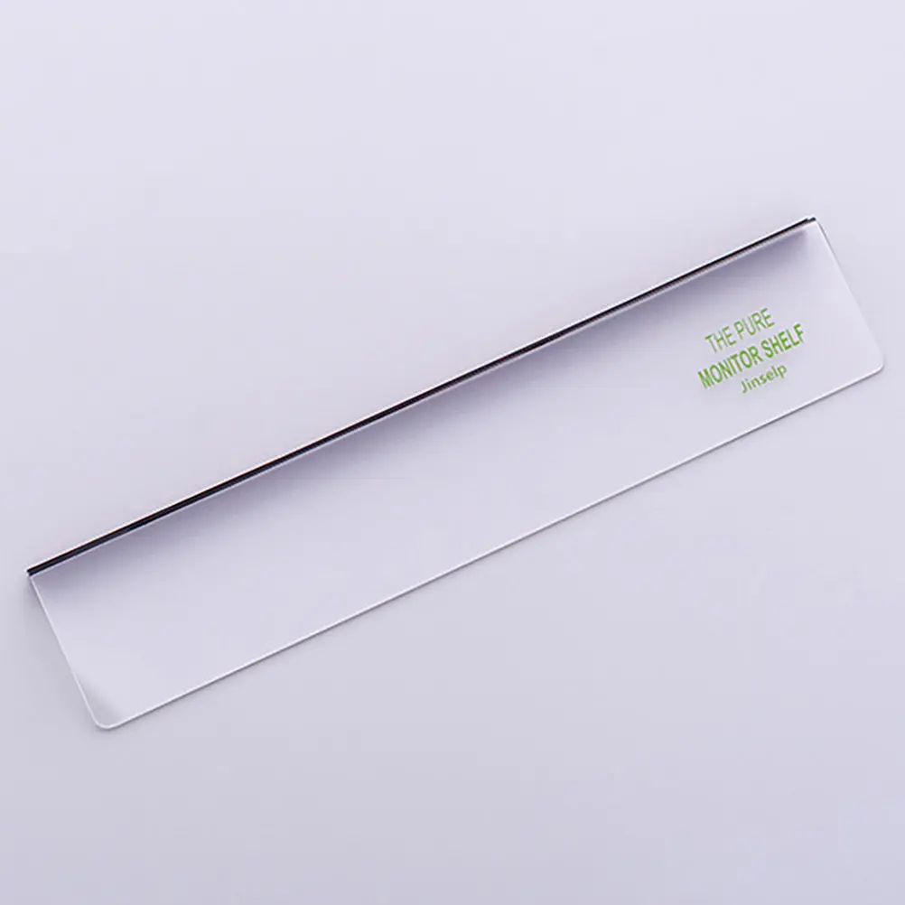 1Set Monitor Message Board for Computer Screen Side Easy Stick Memo Pad Office Gadget Desktop Organizer Phone Stand Transparent
