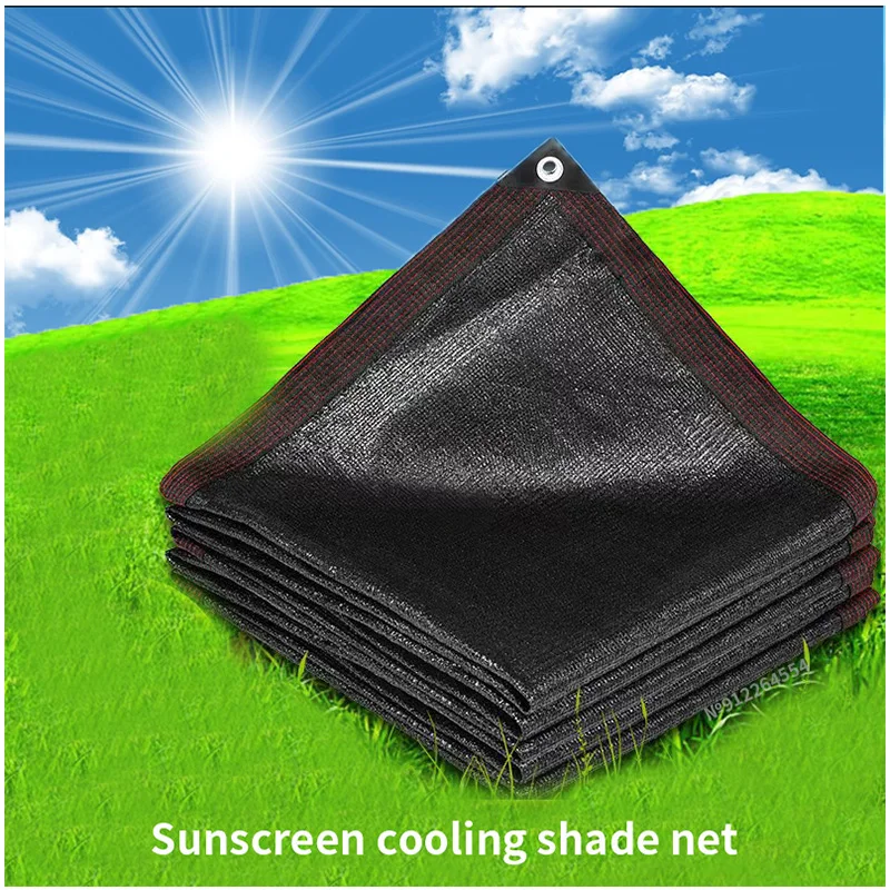 Black shading net, garden plant shading shed, greenhouse cover, pool shadow, greenhouse, 12 needle shading rate 85-90%