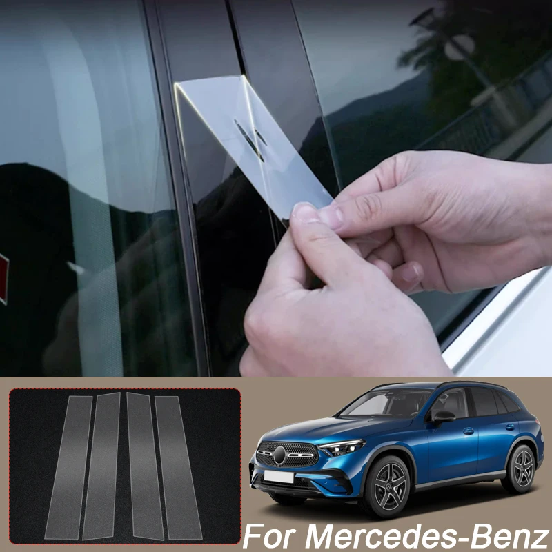 

B Pillar TPU Car Protective Film For Mercedes-Benz EQB EQE EQS GLA GLB GLE GLS EQA-Class GLC Coupe Body Sticker Paint Protection