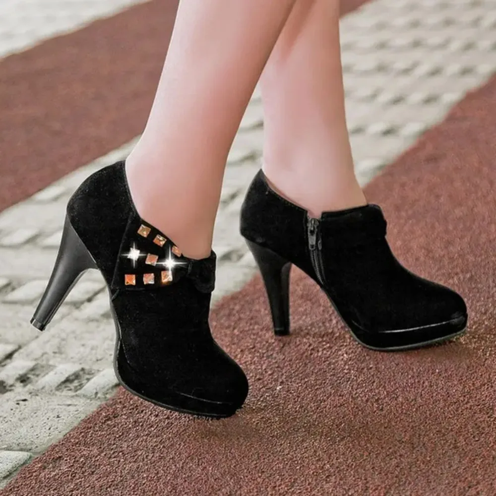 BLXQPYT 2026 Women\'s Apricot Pumps Platform High Heels Size 34-43 Ladies Party Shoes C-8 Big Size Sale C-8