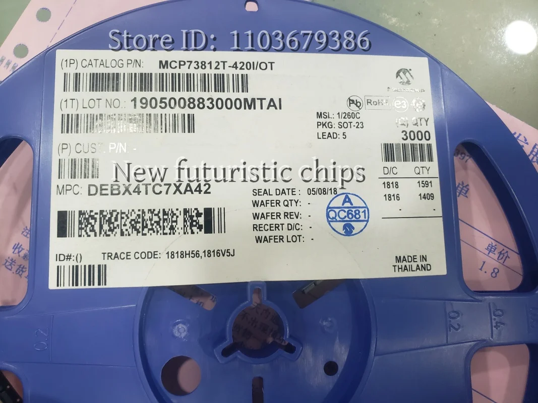 5-100PCS MCP73812T-…