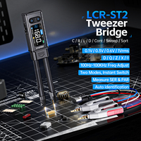 FNIRSI LCR-ST2 2-in-1 Digital Tweezer Bridge LCR ESR Meter SMD Test Kelvin Clip Electronic Component Multifunctional Tester Tool