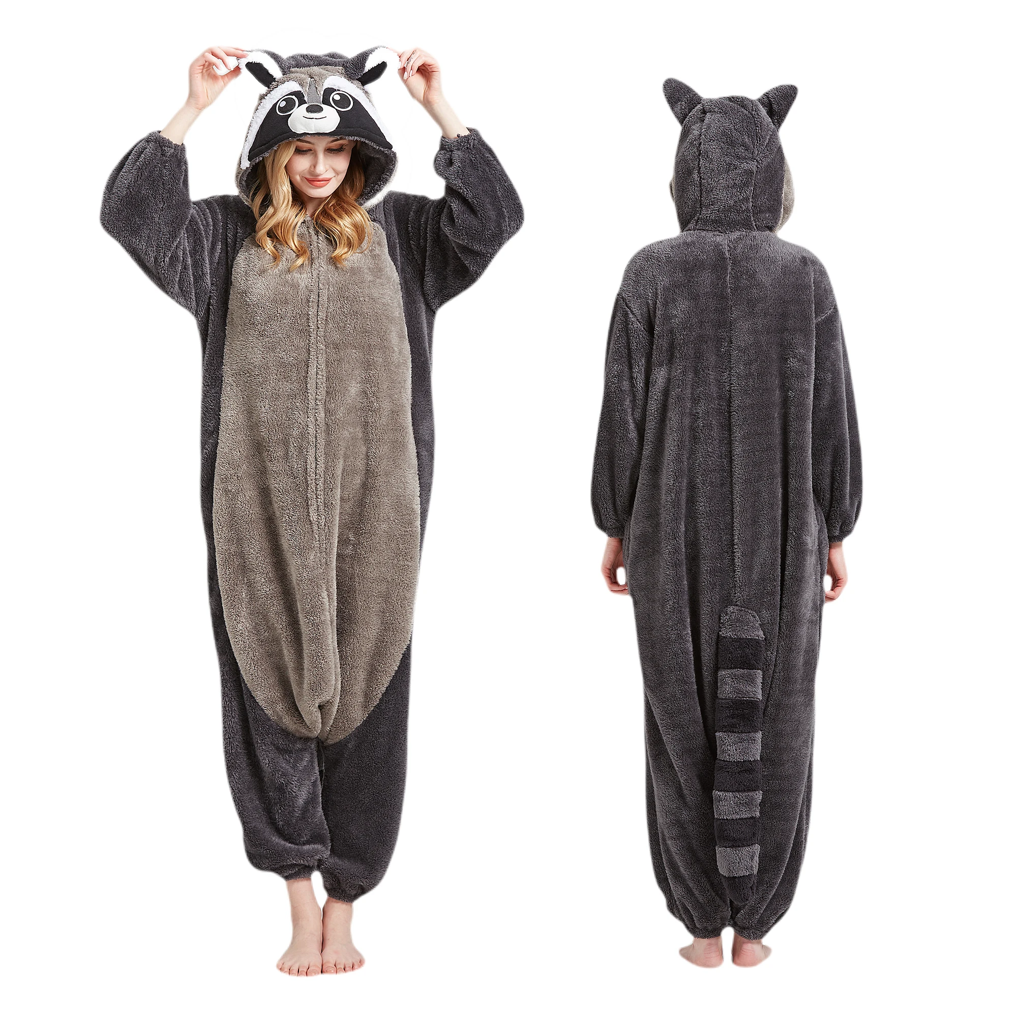 Unisex Adult Onesies Animal Cosplay One Piece Pajamas Kigurumi Sleepwear Costume