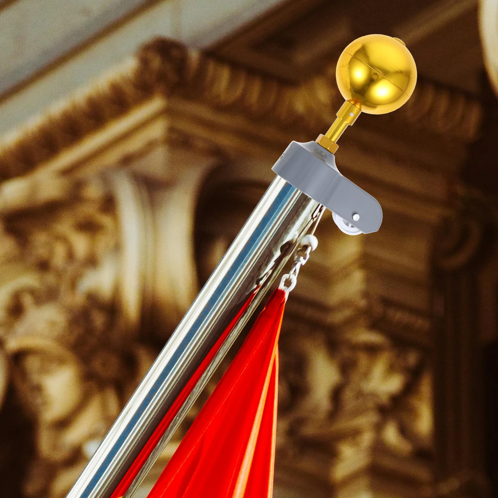 

1 set Flagpole Cap Accessories Parts Topper Repair Kit Finial Replacement Outdoor Use Suitable for All Scenes Holiday Wedding