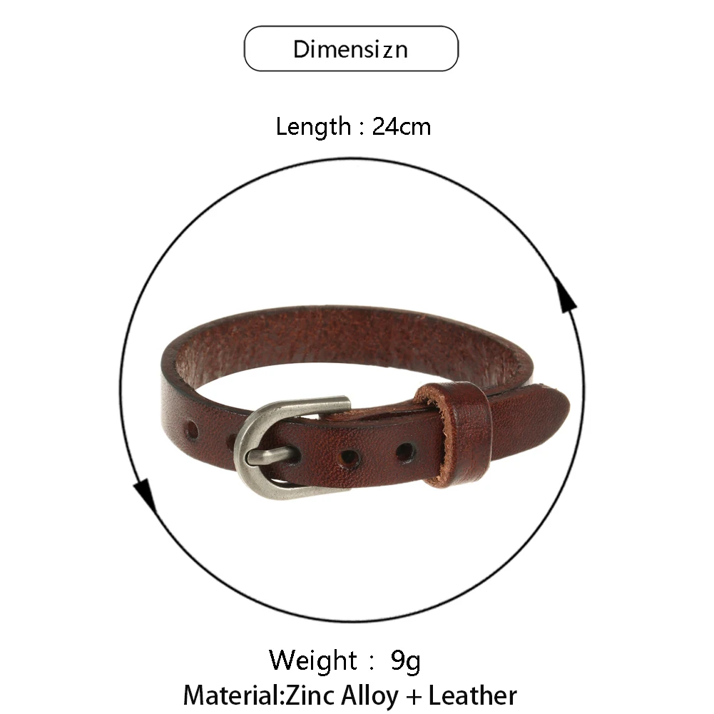 2024 Trend Jewelry Handmade Weave Genuine Leather Bracelet Men Vintage Cuff Leather Bracelet Pulsera Hombre