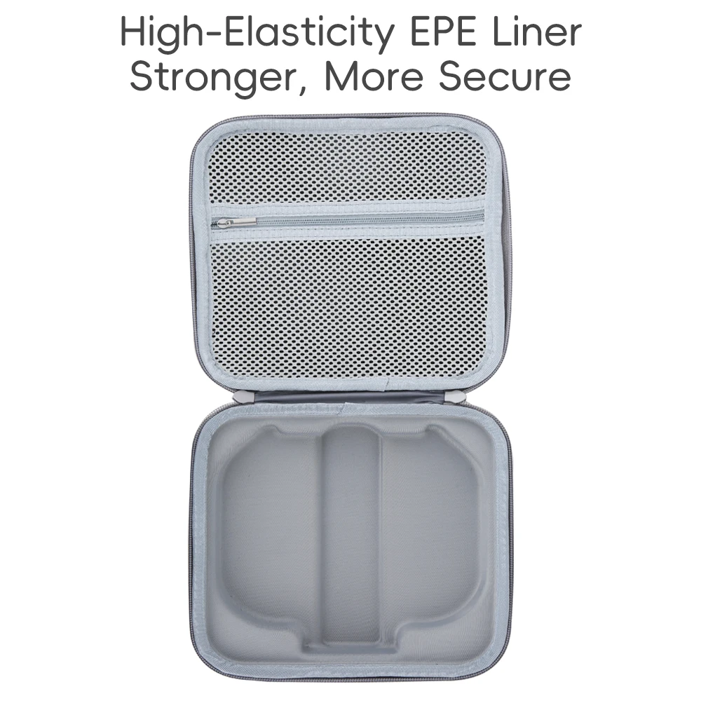 حقيبة يد مقاومة للغبار لهاتف DJI Neo 2، حقيبة حمل مقاومة للضغط ومضادة للصدمات، أسود ورمادي #5