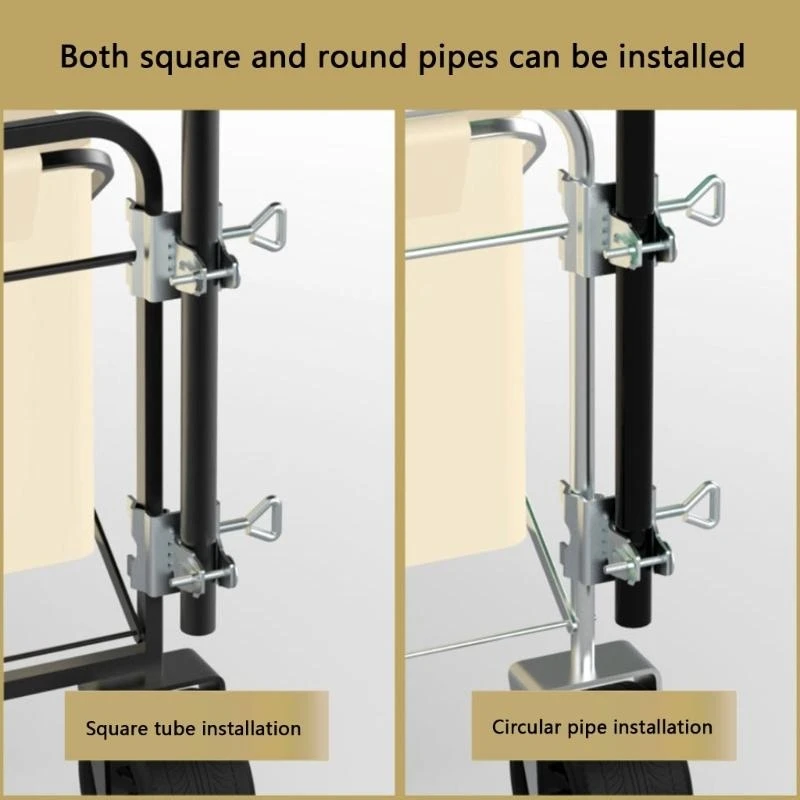 

Steel Umbrella Mount Bracket Outdoor Garden Balcony Parasol Clamps for Beach Trip and Patio Use with Adjustable Features