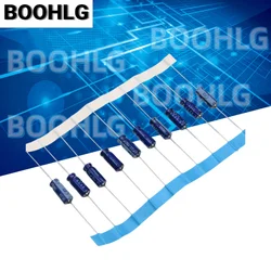 10PCS horizontal axial polarized aluminum electrolytic capacitor 25v 22uf 5X13mm