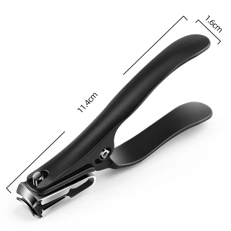 Cortador giratório de unhas e pés, 360 graus, com alça longa, ultra afiado, resistente, cortador de unhas de dedo grande para unhas grossas