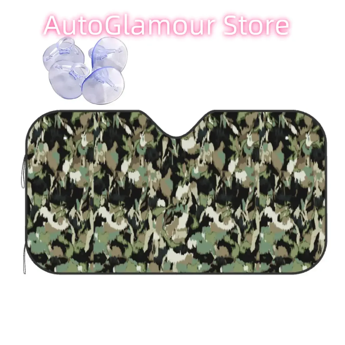 

Splintertarn German Camouflage Sunshade Windscreen Army Funny Cover Front Block Window 70x130cm Car Sunshade Car-covers