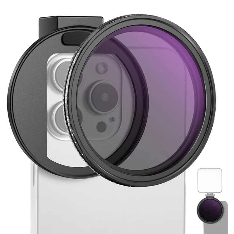 

【Consumer-Favorite!】Clip On 67Mm ND2-32 Magnetic Phone Lens Filter Kit Phone Clip With Magnetic Adapter Ring For Phone