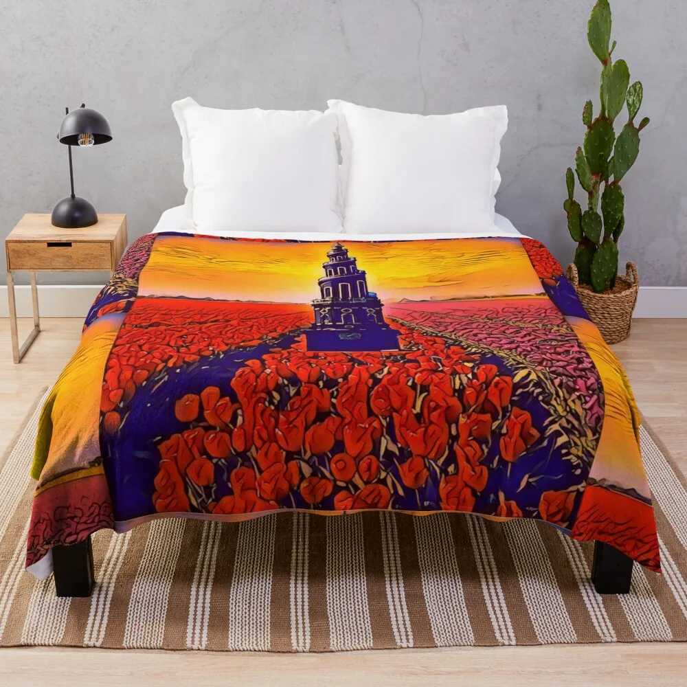 The Dark Tower, Stephen King Fan Design Throw Blanket Decorative Sofas sofa bed Bed Blankets