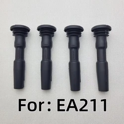 4PCS IGNITION COIL RUBBER BOOTS WITH SPRING FOR AUDI A3 Q3 SKODA OCTAVIA VW GOLF VII POLO SEAT (2011-) 1.2 1.4 1.5T 04E905199A H