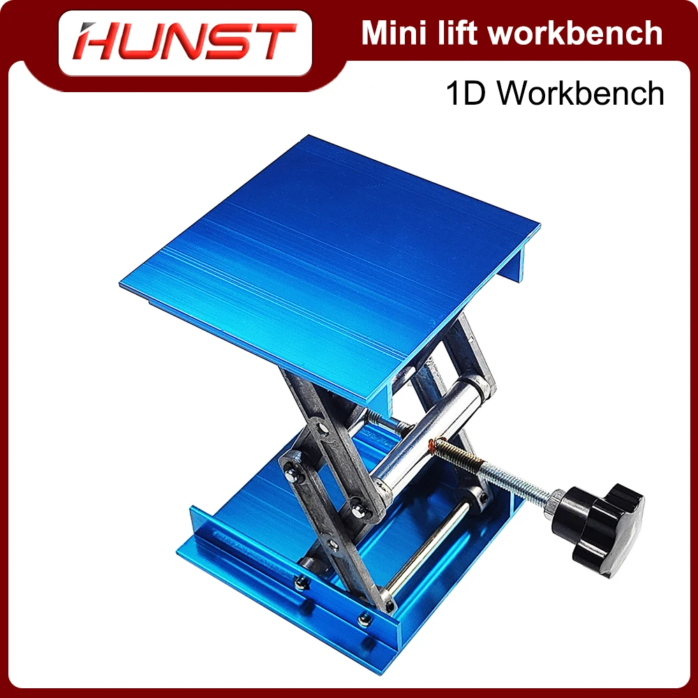 HUNST Lift Table Lab Plate Jack Scissor Stand Platform Router Workbench Table Woodworking Lift Laboratory Carpentry Tools