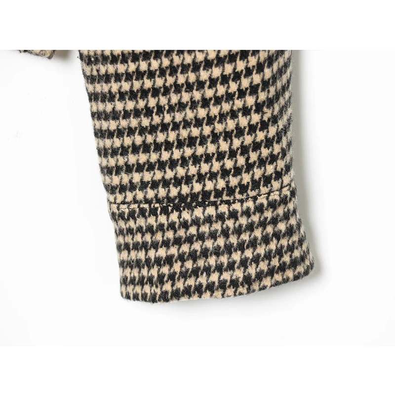 سترة نسائية منقوشة بأكمام طويلة وجيوب وسحاب سترات نسائية أنيقة معاطف 2026 ربيع الخريف ملابس خارجية غير رسمية للسيدات