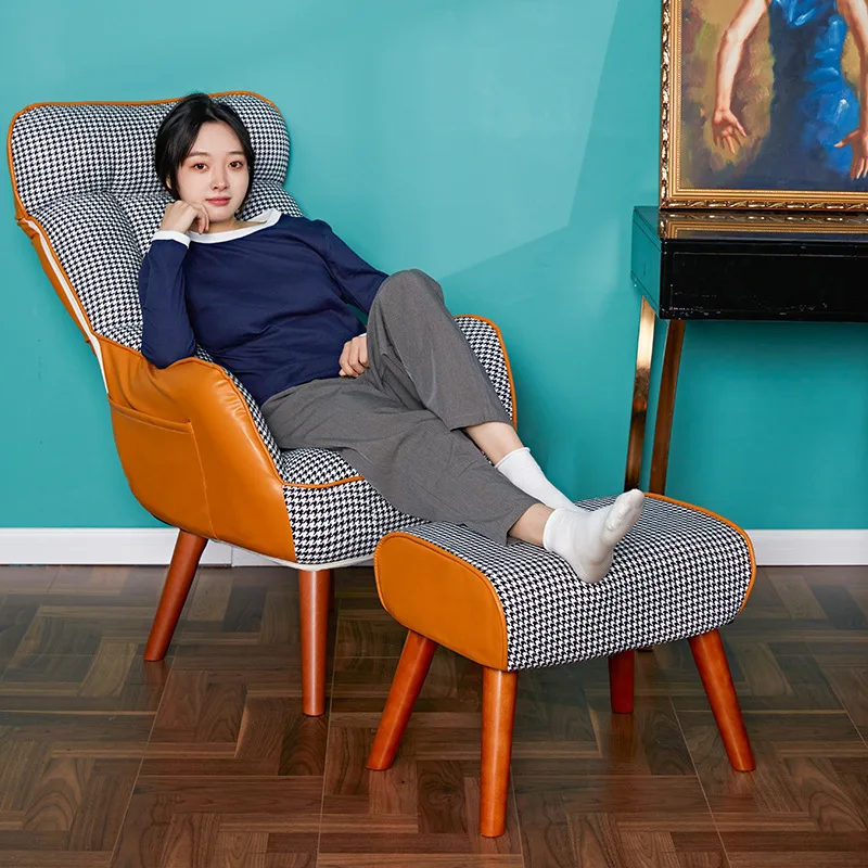 

Тканевый складной ленивый диван-кресло может сидеть и лежать, кресло для отдыха в спальне