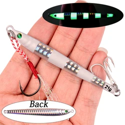 Isca de pesca de metal mais longa, isca de pesca com movimento lento 7g 10g 14g 17g 21g 28g 40g, isca de metal artificial de praia, 1 peça