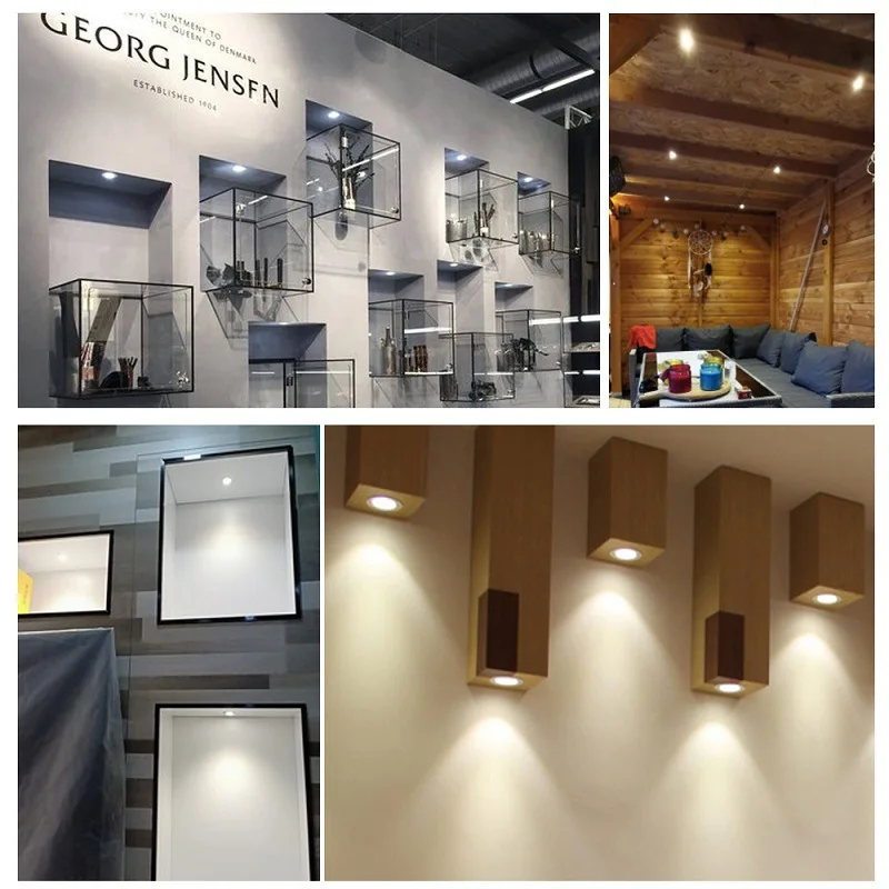 عكس الضوء البسيطة 12 فولت LED بقعة راحة النازل DIY بها بنفسك المنزل ضوء السقف خزانة ساونا غرفة البخار سيارة قارب الإضاءة #6