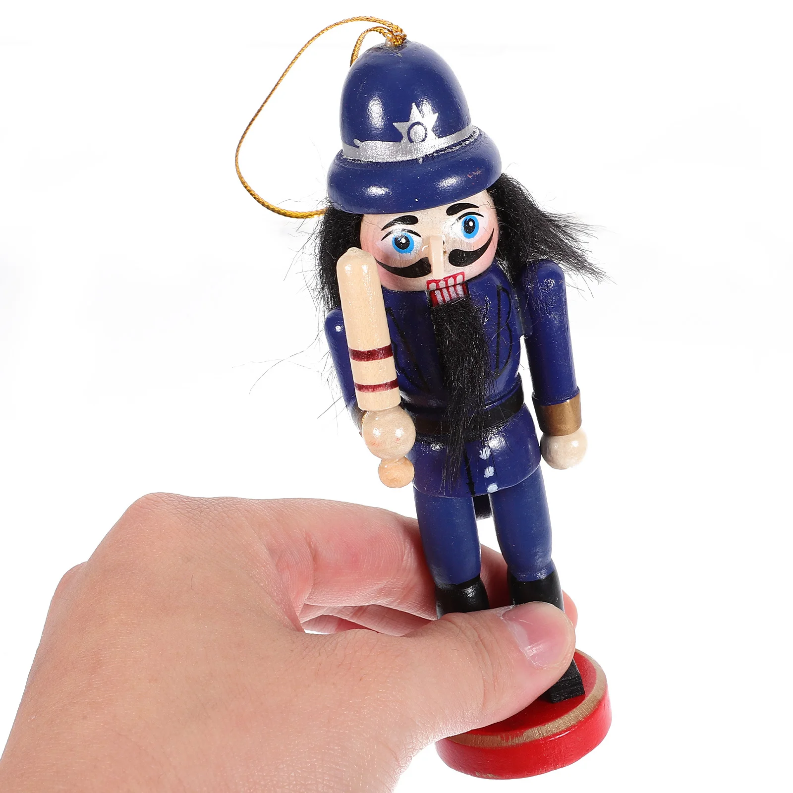 

6pcs Christmas Figure Wooden Soldier Craft Festive Wood Ornament Home Office Decor Xmas Ornament Wood Decoration