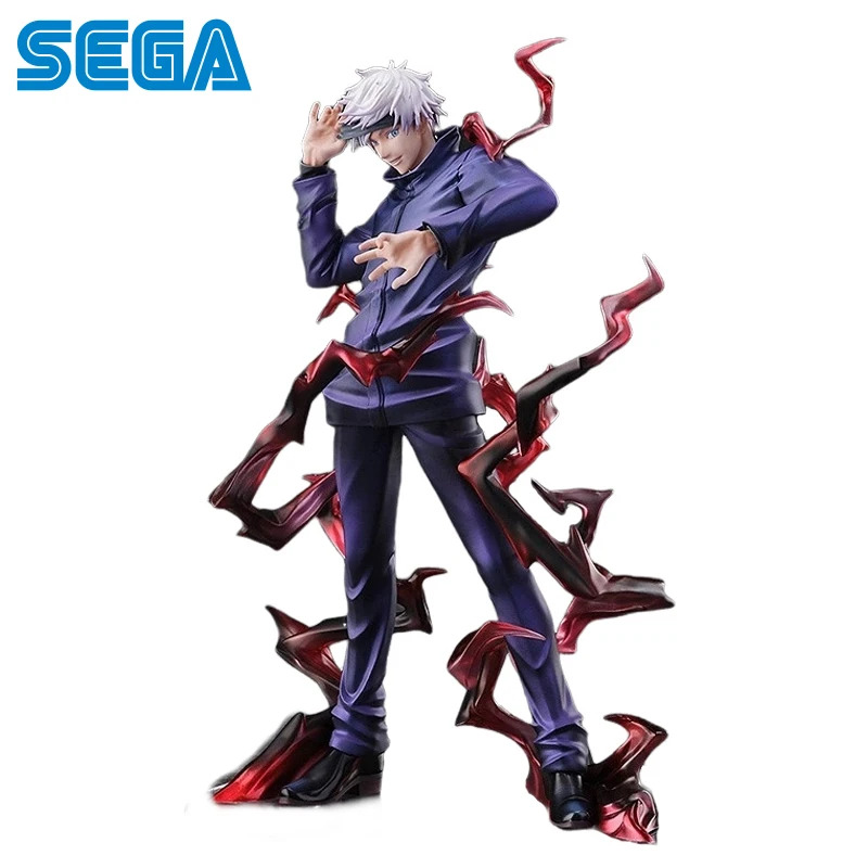 Genuine SEGA S-FIRE Satoru Gojo Jujutsu Kaisen Original Anime Action Figure PVC 25cm Collectible Model Statuette Ornament Gift