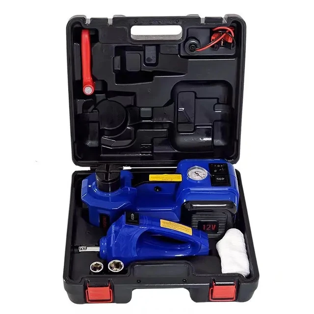 Trihelper Electric Car Jack Set -5 In 1 Vehicle Floor Jack Kit 5 Ton