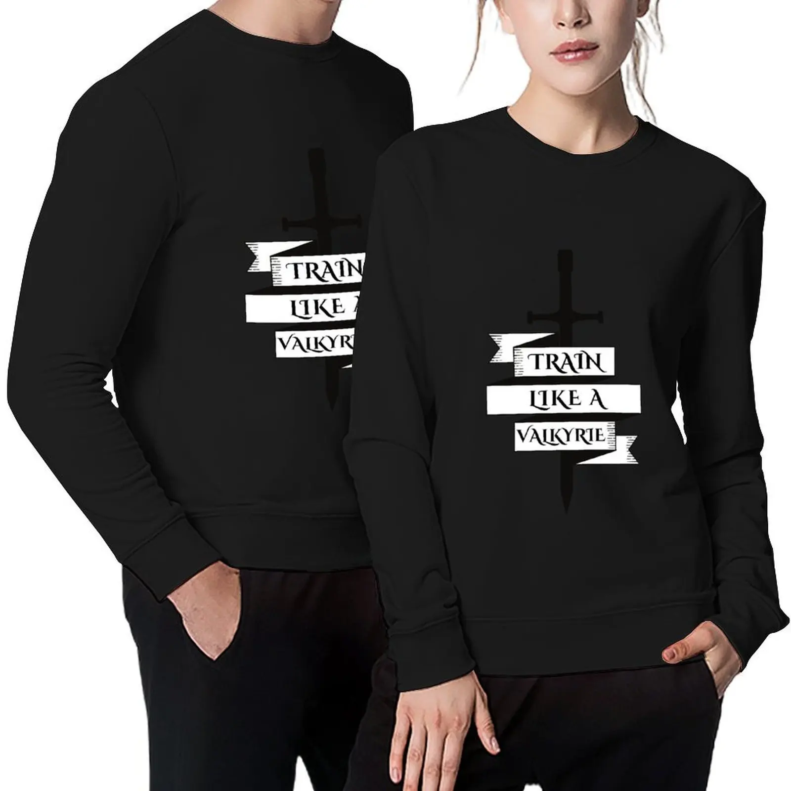 

ACOTAR Train Like A Valkyrie Pullover tracksuit japanese style tracksuit men blouse sports sweatshirt man