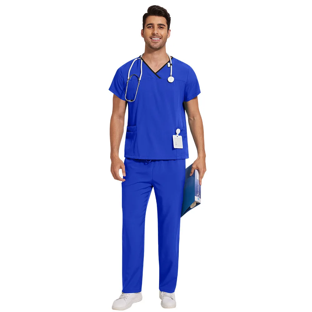 医師用医療用手洗い服 薄手半袖手術室手術衣