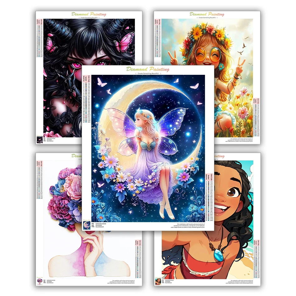 

CHENISTORY Diamond Painting Modern Artwork Diamond Art Kits woman Living Room Decoration Diamond Rhinestones Paintings Diy Kit