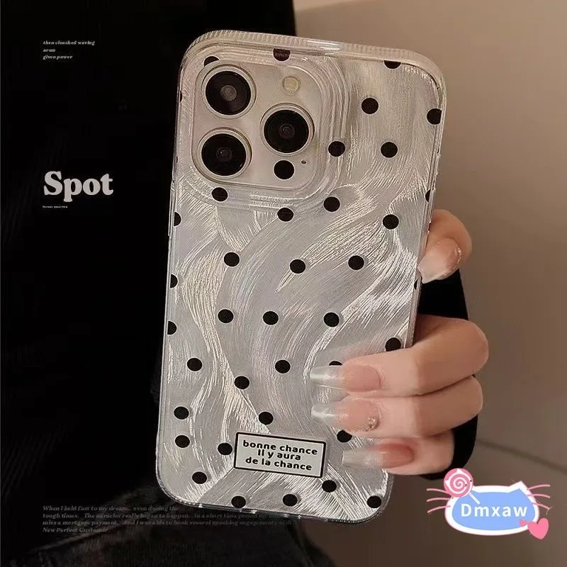 For Vivo Y20i Y20S Y20G Y12S Y11S X100S X100 Ultra S1 IQOO Neo 9 8 7 6 5 3 SE Pro Z9 Z5 Phone Case Glitter Polka Dot Soft Cover