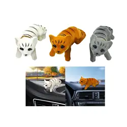 Cute Cat Ornaments Car Dashboard Decoration Nodding Cat Ornament Interior Accessories for Car Truck cute bobble head kitty