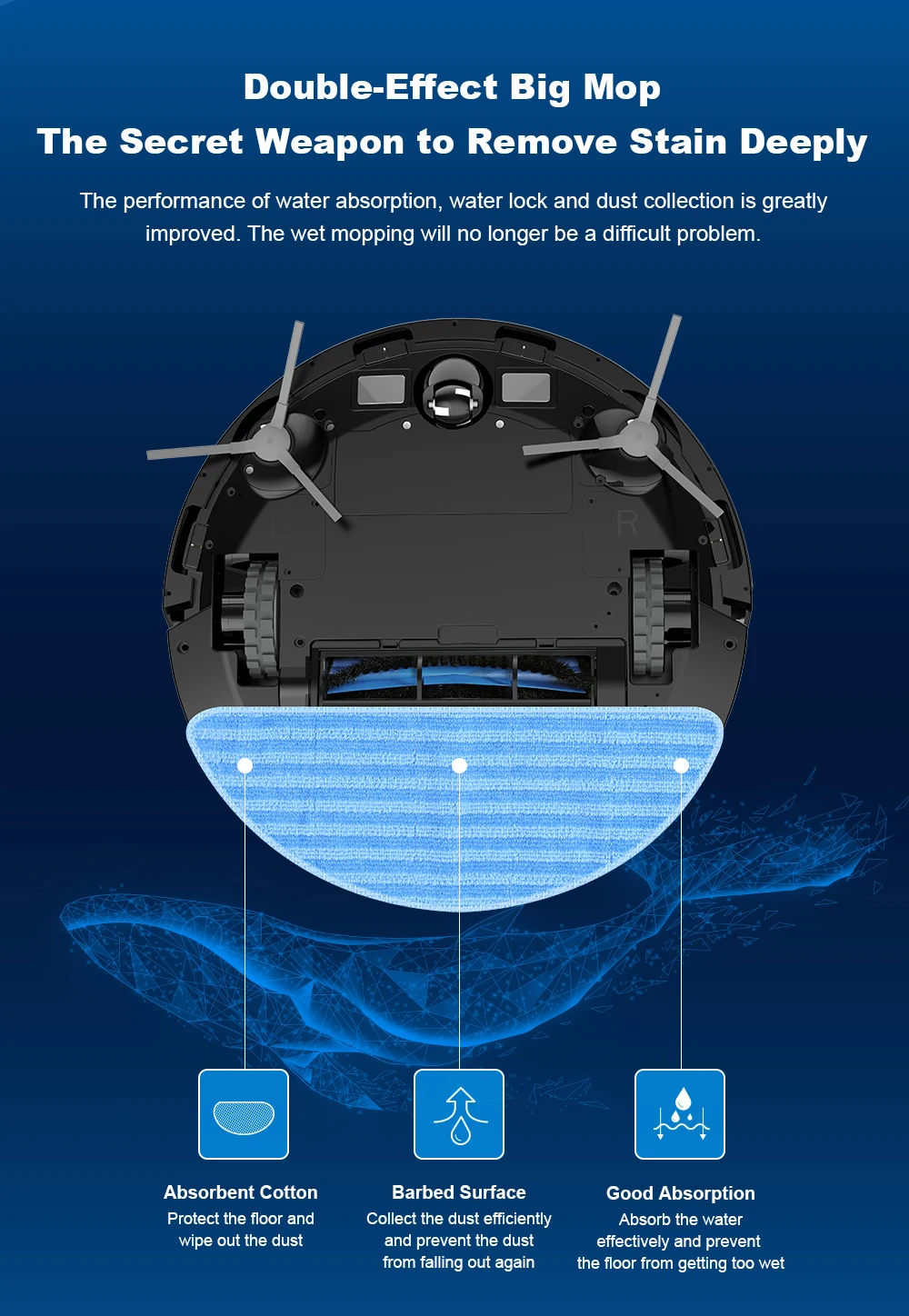 Liectroux X6 LDS Robot Vacuum Cleaner,Laser Lidar Navigation,Wet & Dry Mopping,6500Pa Suction,Multi-Floor Map,Customized Smart H