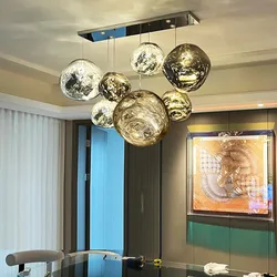 Nordic PVC Lava LED Pendant Light Modern Design Hanging Lamp for Living Room LOFT Bedroom Bar - Luminarias