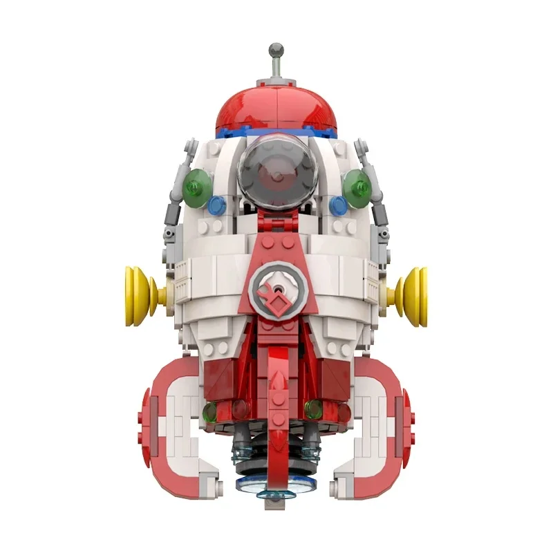 Olimar S.S. Dolphin Delivery Ship Anime Pikmin Captain Kit Space Rocket Freight Aircraft Brick Model Toy Kid Gift Building Block