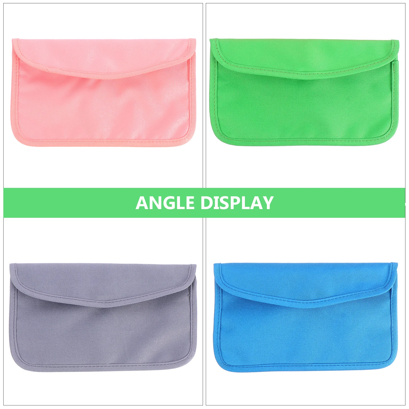 

4Pcs Face Mask Storage Bag Portable Polyester Organizer Large Capacity Travel Pouch for Masks Cosmetics Toiletries Packing