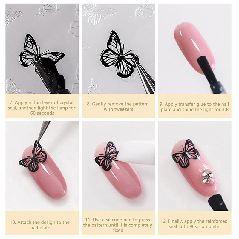 Nail Art Silicone Bow Mould Moon Stars Jewelry Casting Cute Mold Tool Relief DIY Nail Decoration Art Nail Beauty Charm