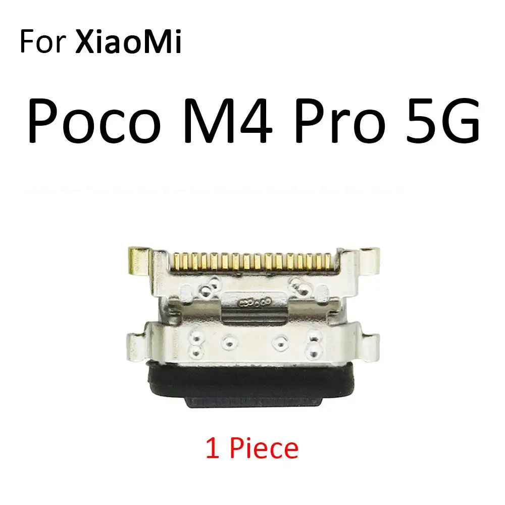 USB Jack Connector Socket Type-C Charging Port Charger Plug Dock For XiaoMi Poco C40 C50 C51 C55 F4 F5 M4 M5 Mi X3 X4 X5 Pro GT