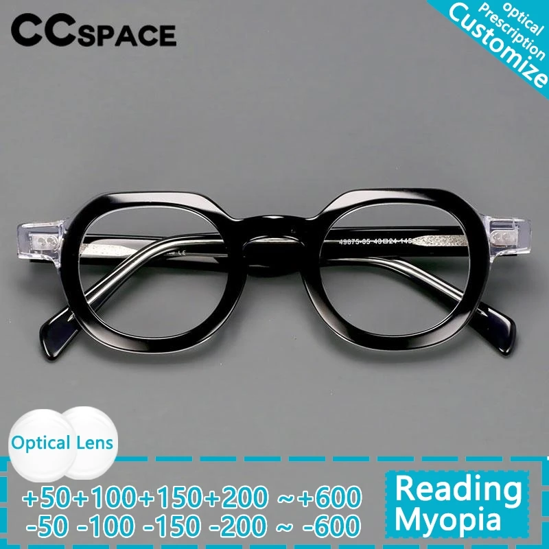 

R49875 Retro reading glasses men high quality Acetate Eyeglass Women Fashion Presbyopic Dioptric Optical Glasses Frames