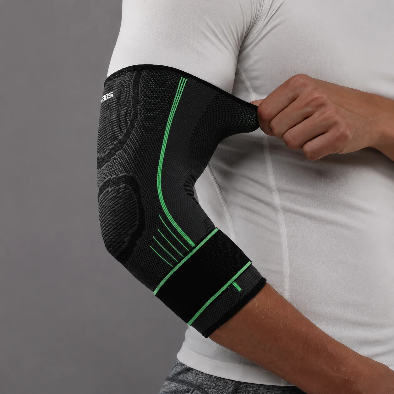 1 PC Gym Elastic Elbow Brace Golfer's Elbow Straps Mild Compression Sleeve view 4