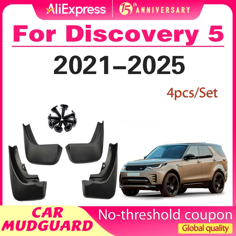 

2021 2022 2023 2024 2025 FOR New Lnad Rover Discovery 5 Mudguard Splash Mud Flap Guards Fender Mudflaps Car Accessories 4PCS