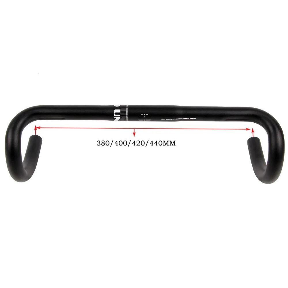 

UNO CR21 Road Bike Handlebar Super Lightweight Aluminum Alloy Racing Bent Handlebar 25.4*380/400/420/440mm