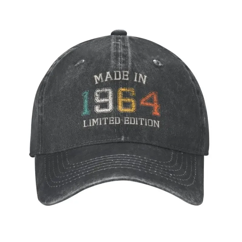 Custom Classic Cotton Made In 1964 Limited Edition Birthday Gift Baseball Cap for Women Men Adjustable Dad Hat Outdoor