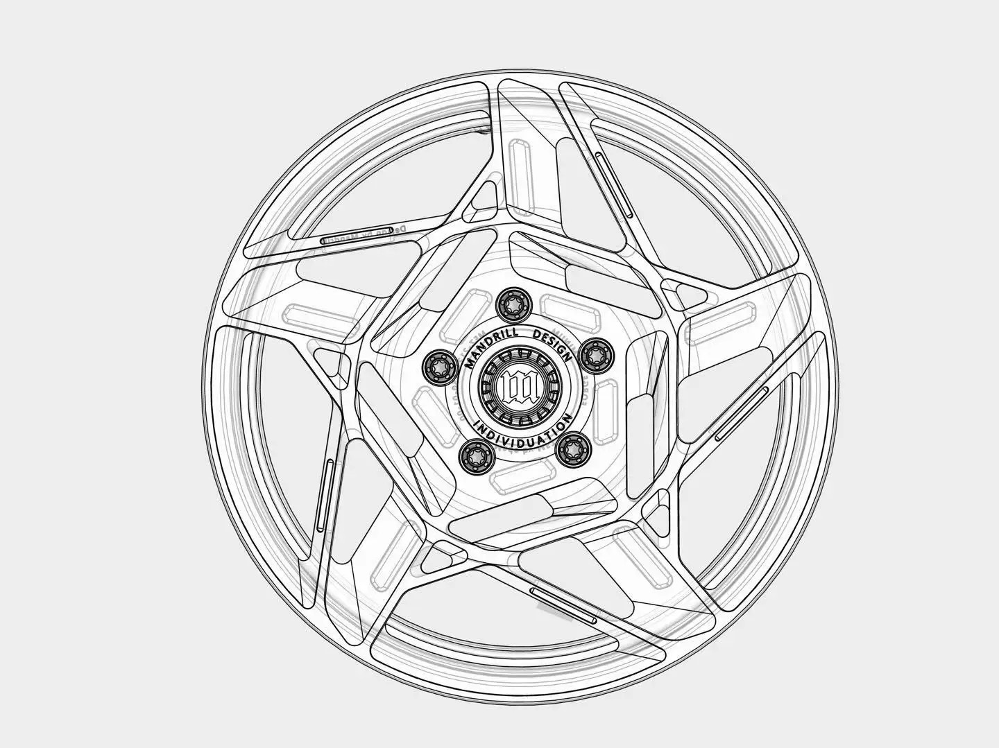 Rim Mandrill Design MARANELLO LIGHTWEIGHT forged Wheel for Vespa