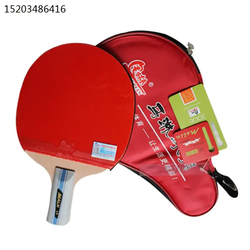 marin-three-star-table-tennis-paddle-double-sided-anti-gum-single-paddle-finished-product-fan-goods-sports-fitness